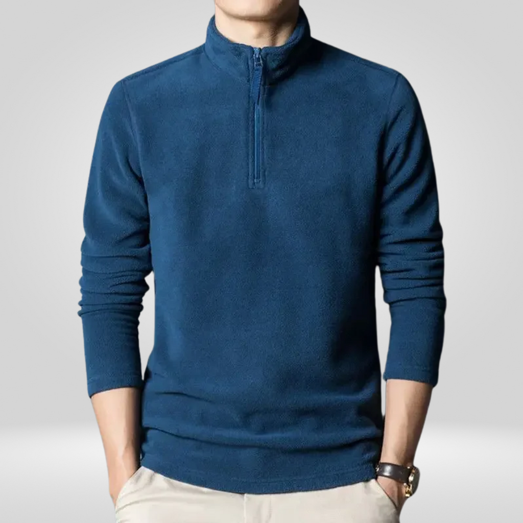 Fleece Hoodie with Zipper for Men – Warm and Comfortable Design