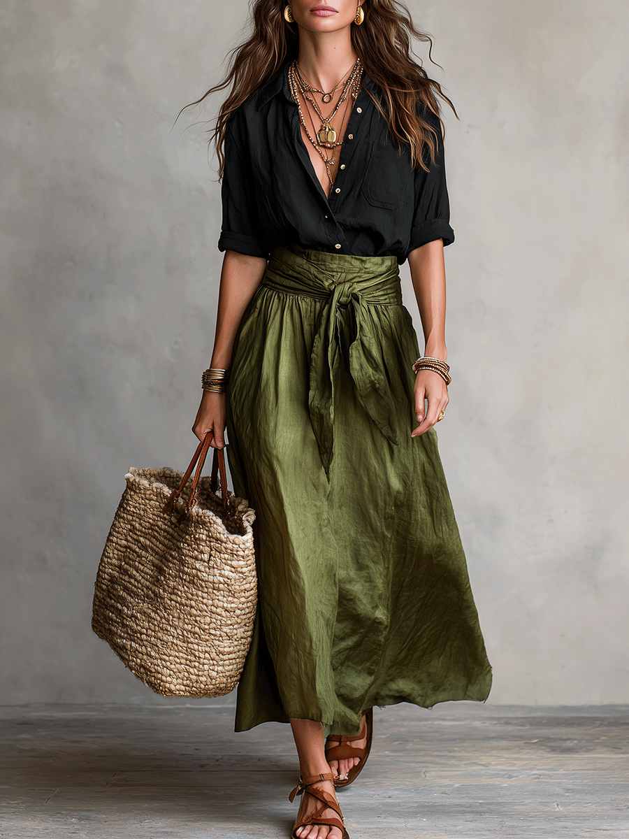Flowy Two-Piece Set for Women | Bohemian Summer Co-ord