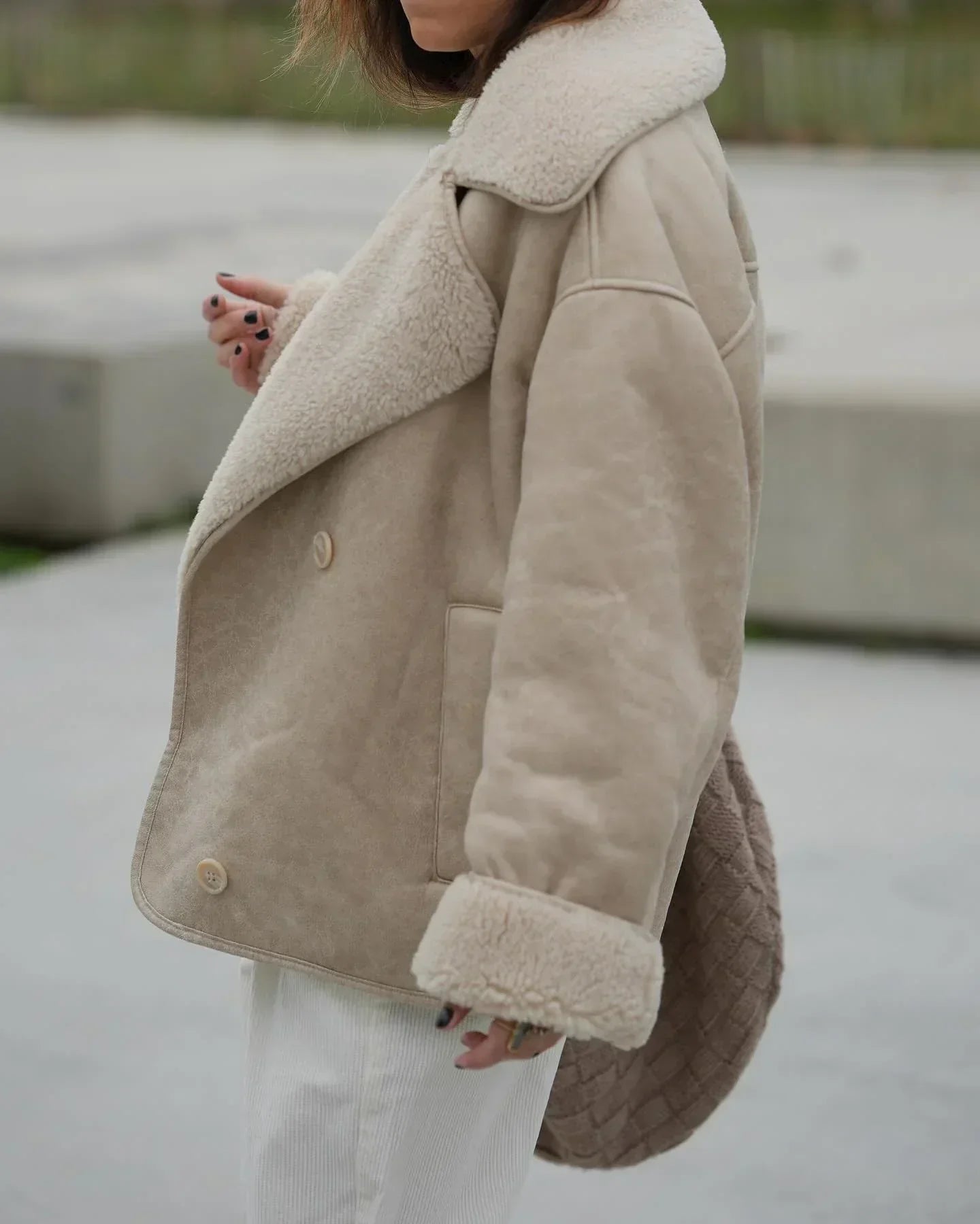 Women's Jacket | Faux Leather Warm Cut