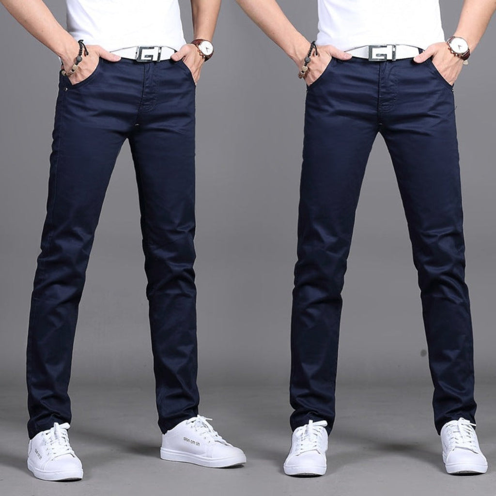 Slim Fit Straight Leg Dress Pants for Men | Formal Business Office Wear
