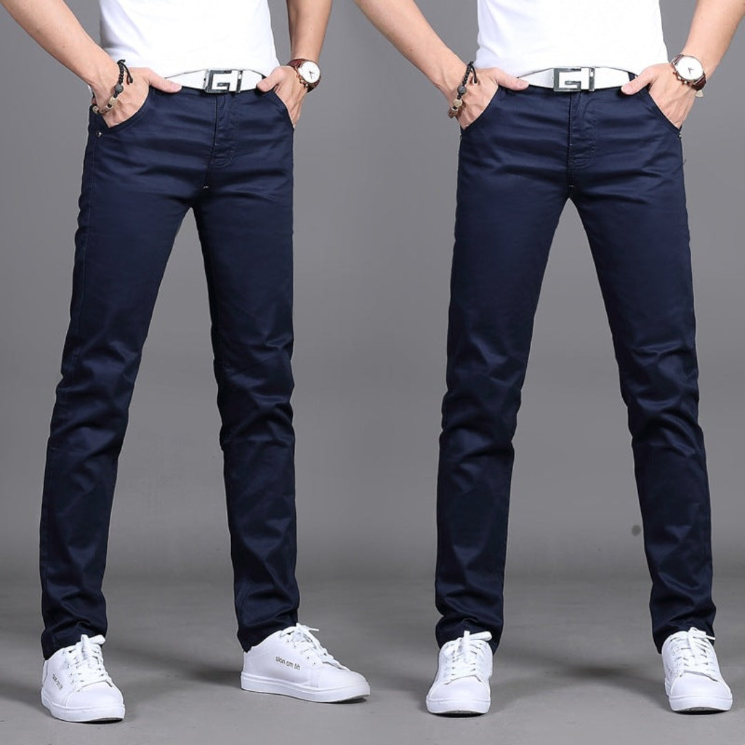 Slim Fit Straight Leg Dress Pants for Men | Formal Business Office Wear