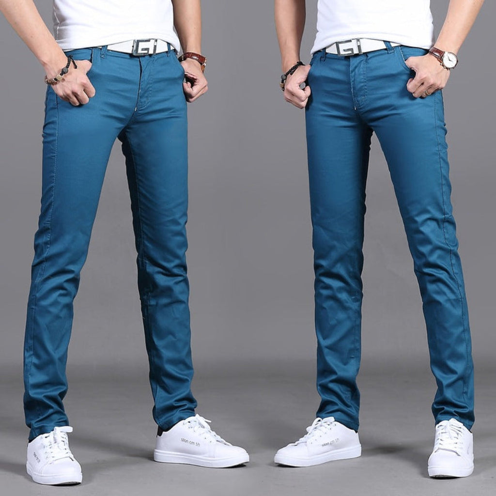 Slim Fit Straight Leg Dress Pants for Men | Formal Business Office Wear