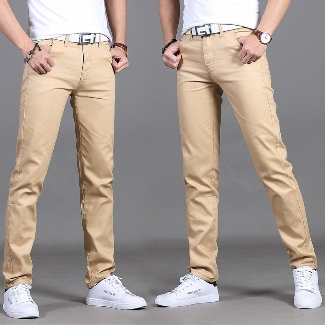 Slim Fit Straight Leg Dress Pants for Men | Formal Business Office Wear