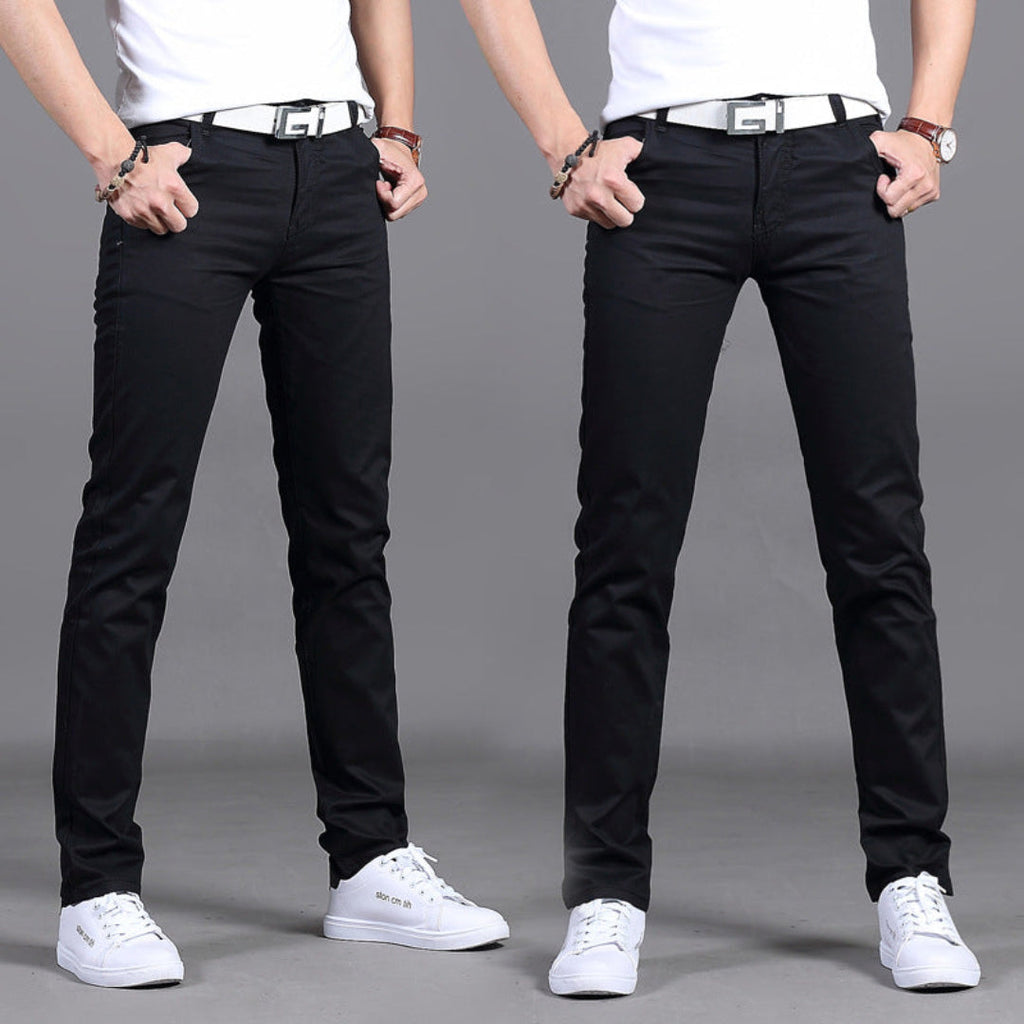 Slim Fit Straight Leg Dress Pants for Men | Formal Business Office Wear