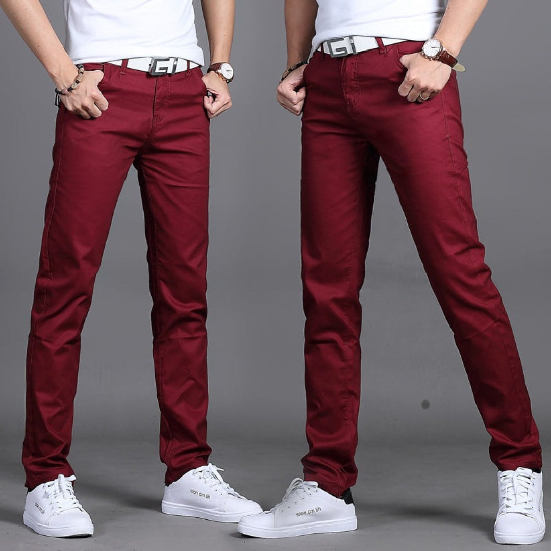 Slim Fit Straight Leg Dress Pants for Men | Formal Business Office Wear