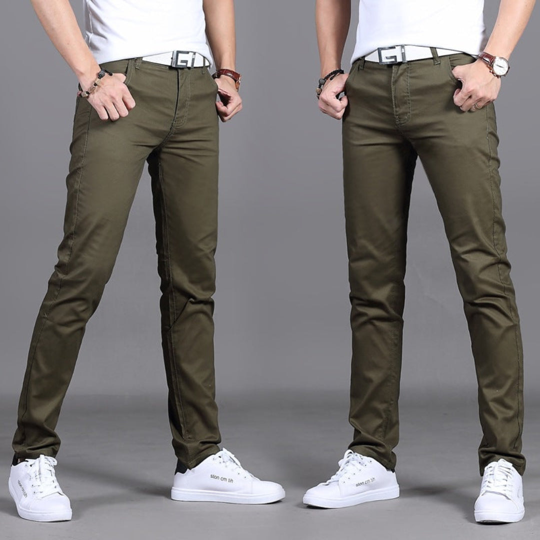 Slim Fit Straight Leg Dress Pants for Men | Formal Business Office Wear