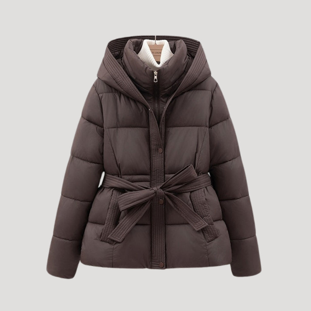 Women's Winter Coat | Quilted Belted Cut