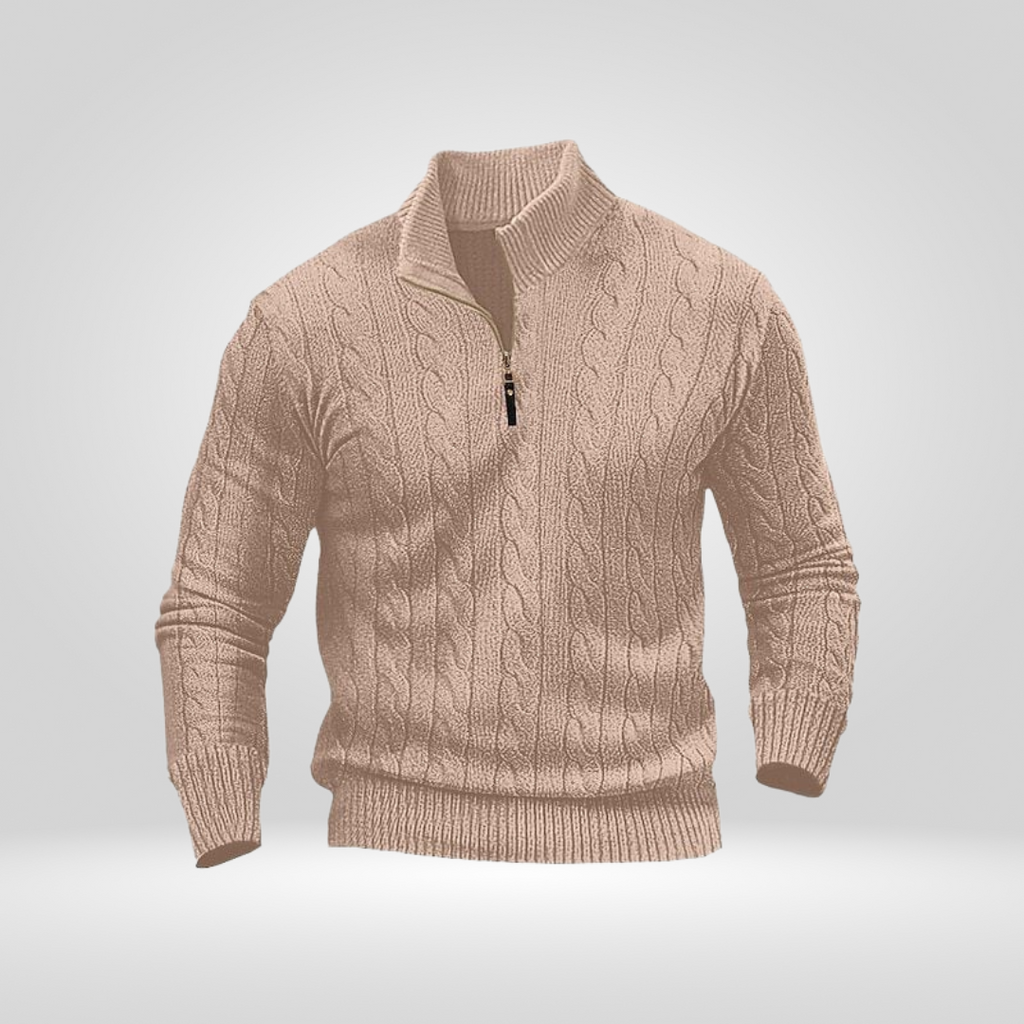 Men's Sweater – Comfortable Basic Sweater with Minimalist Design