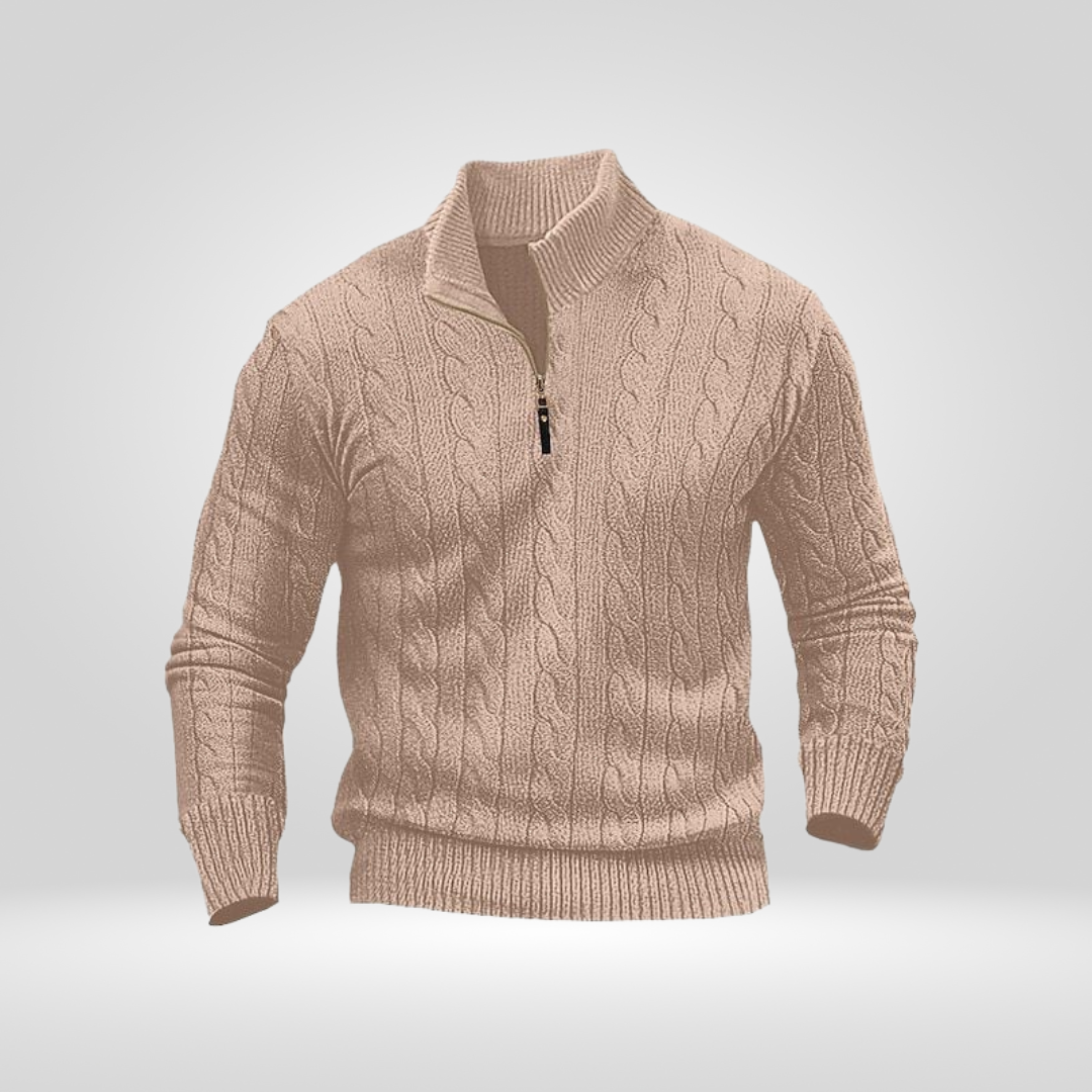 Men's Sweater – Comfortable Basic Sweater with Minimalist Design