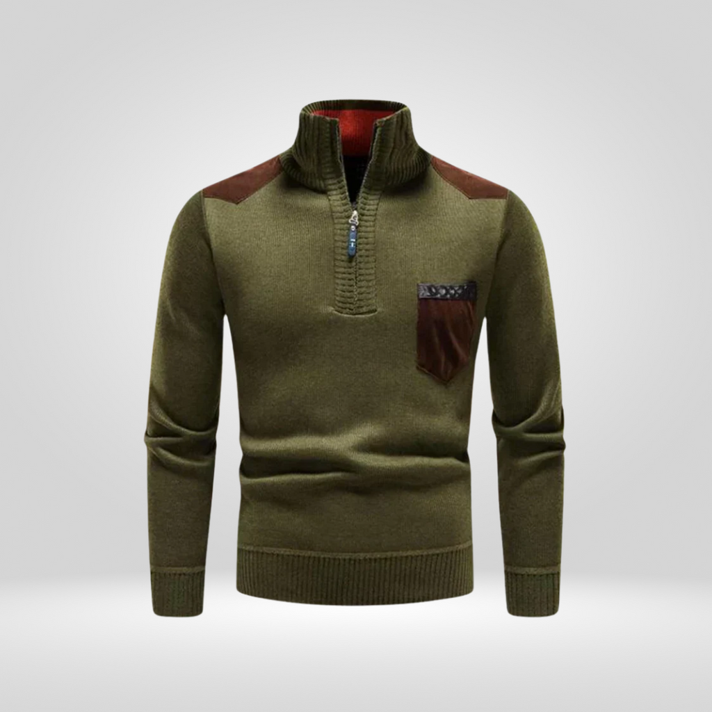 Men's Knitted Sweater – Soft Winter Pullover with Comfortable Fit