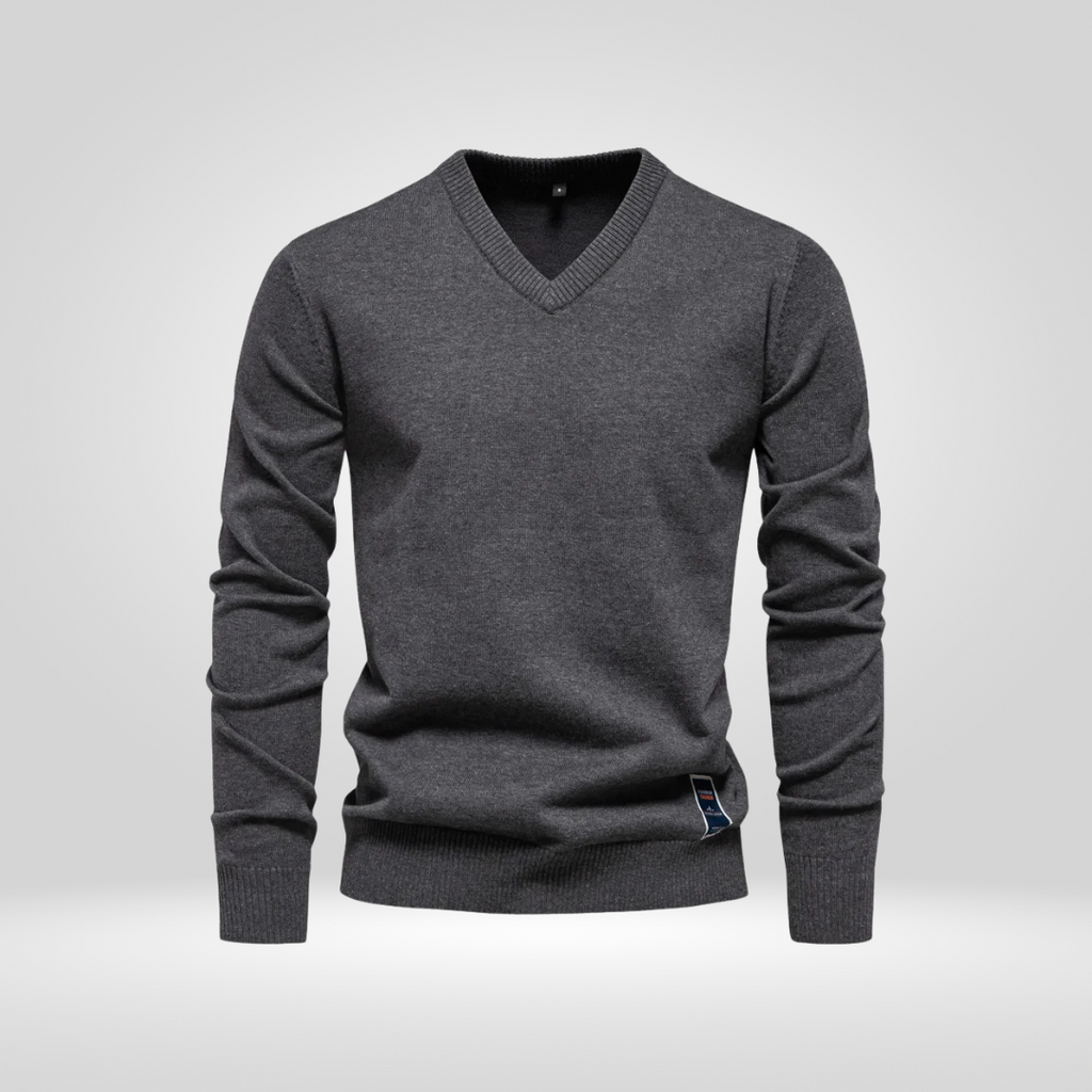 V-Neck Sweater – Soft Knitted Pullover with Timeless Style