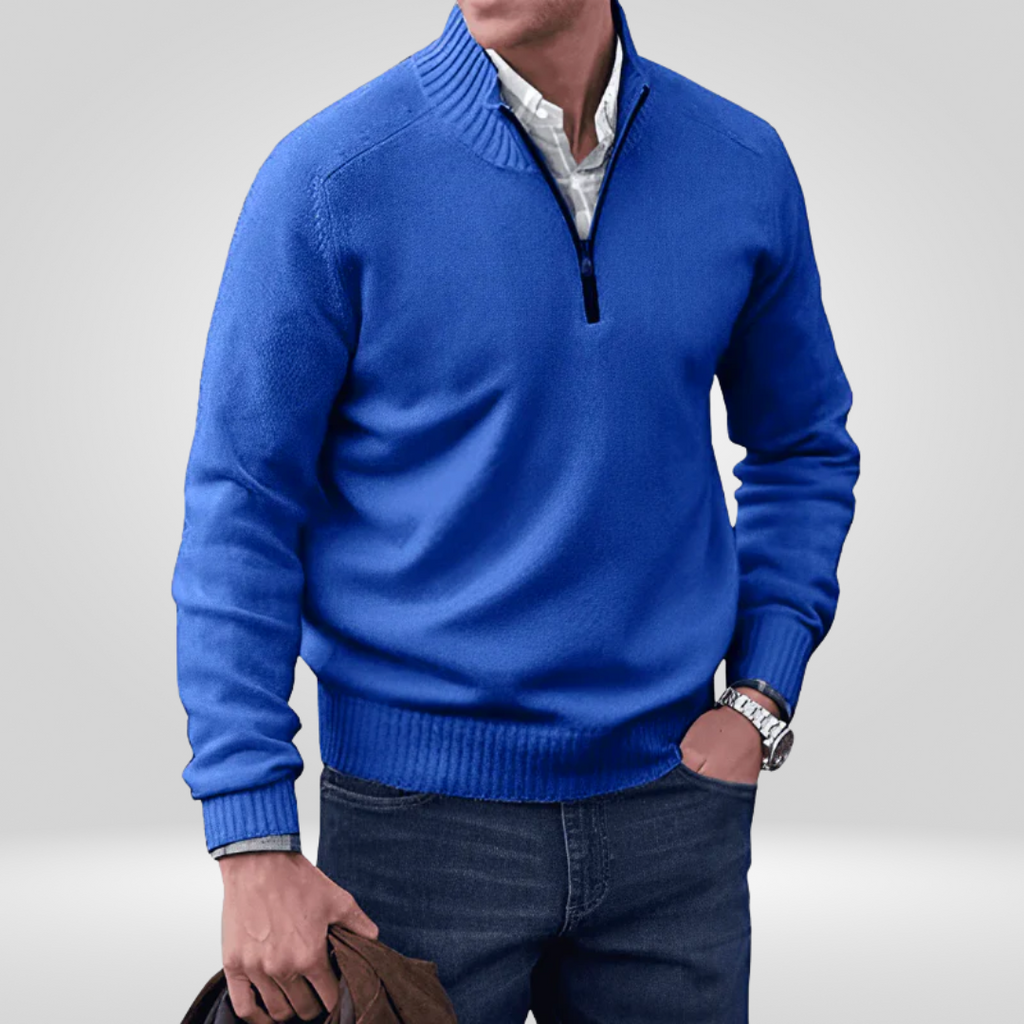 Men's Pullover with Zipper – Stylish and Comfortable Design