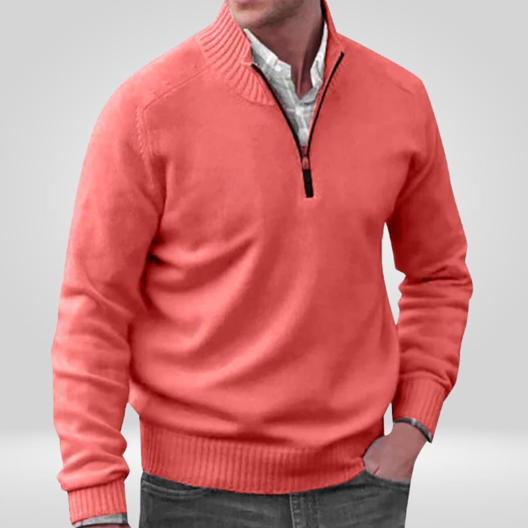 Men's Pullover with Zipper – Stylish and Comfortable Design