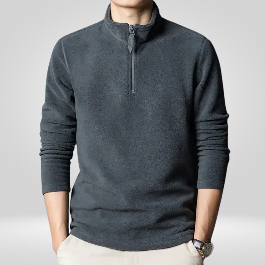 Fleece Hoodie with Zipper for Men – Warm and Comfortable Design