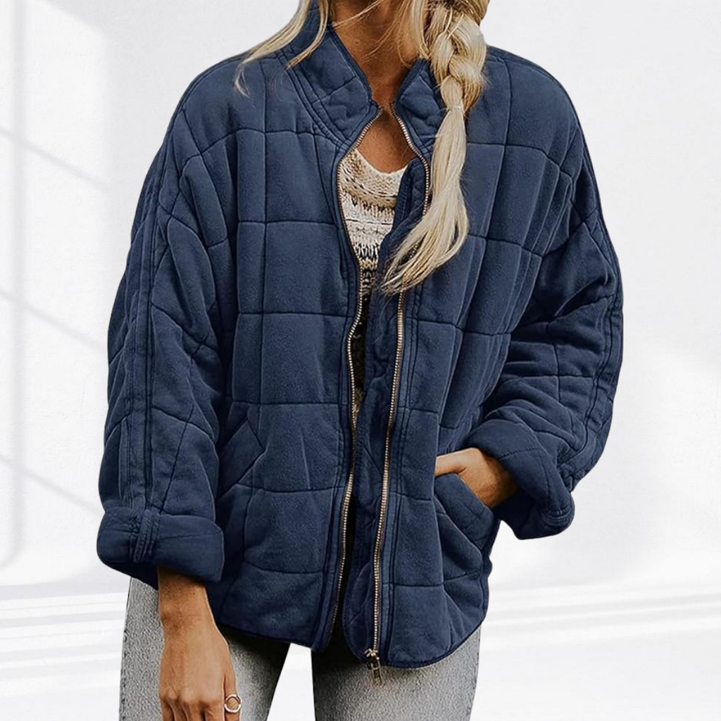 Lightweight Quilted Fitted Jacket for Women | Wrinkle Resistant
