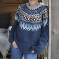 Ladies Fair Isle Winter Sweater | Relaxed Fit and Seasonal Pattern