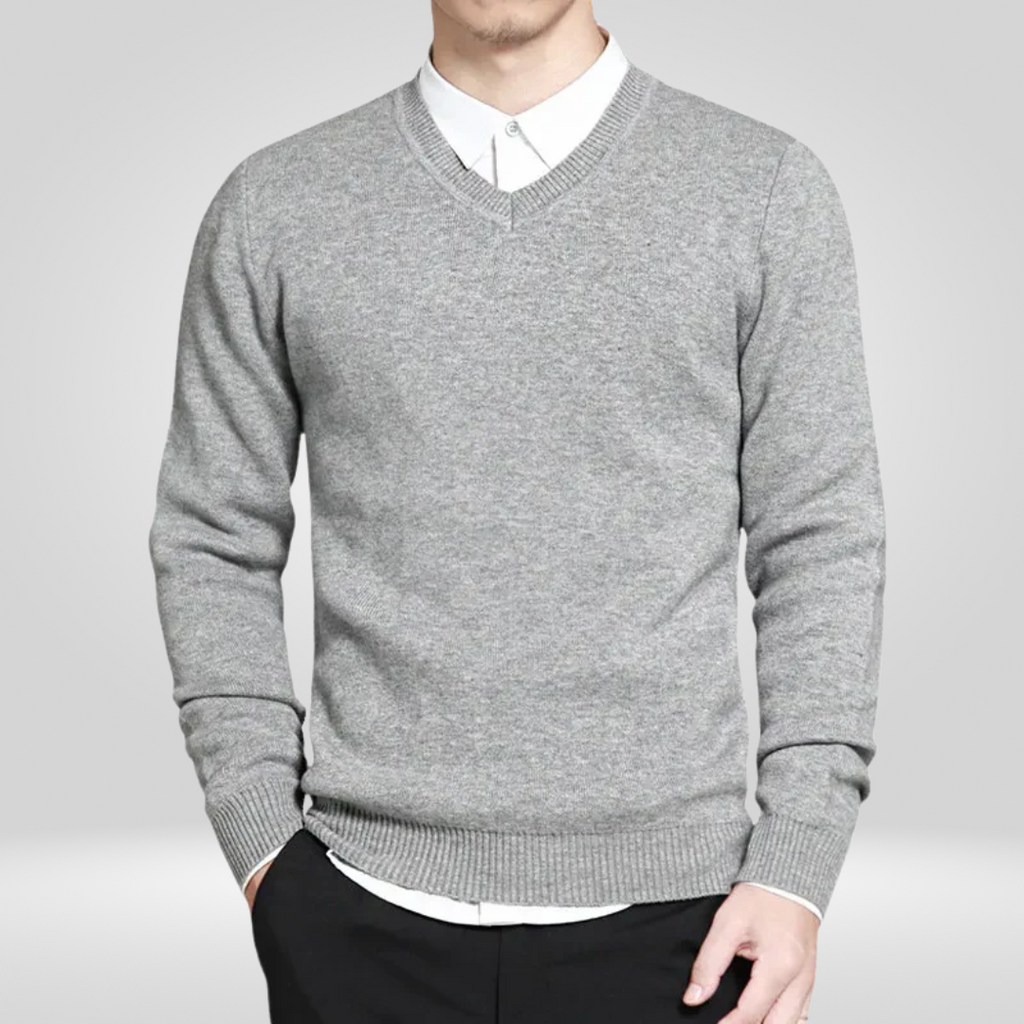 Casual V-Neck Sweater for Men