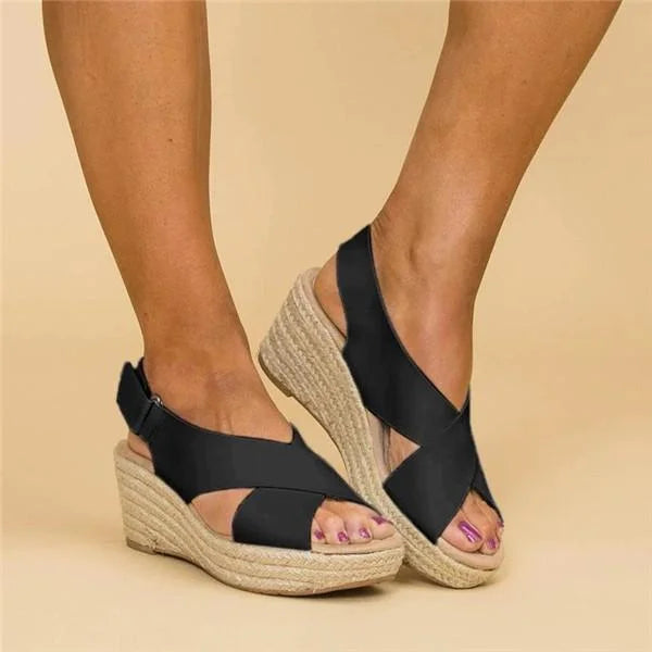 Cushioned Orthopedic Sandals for Women with Adjustable Straps