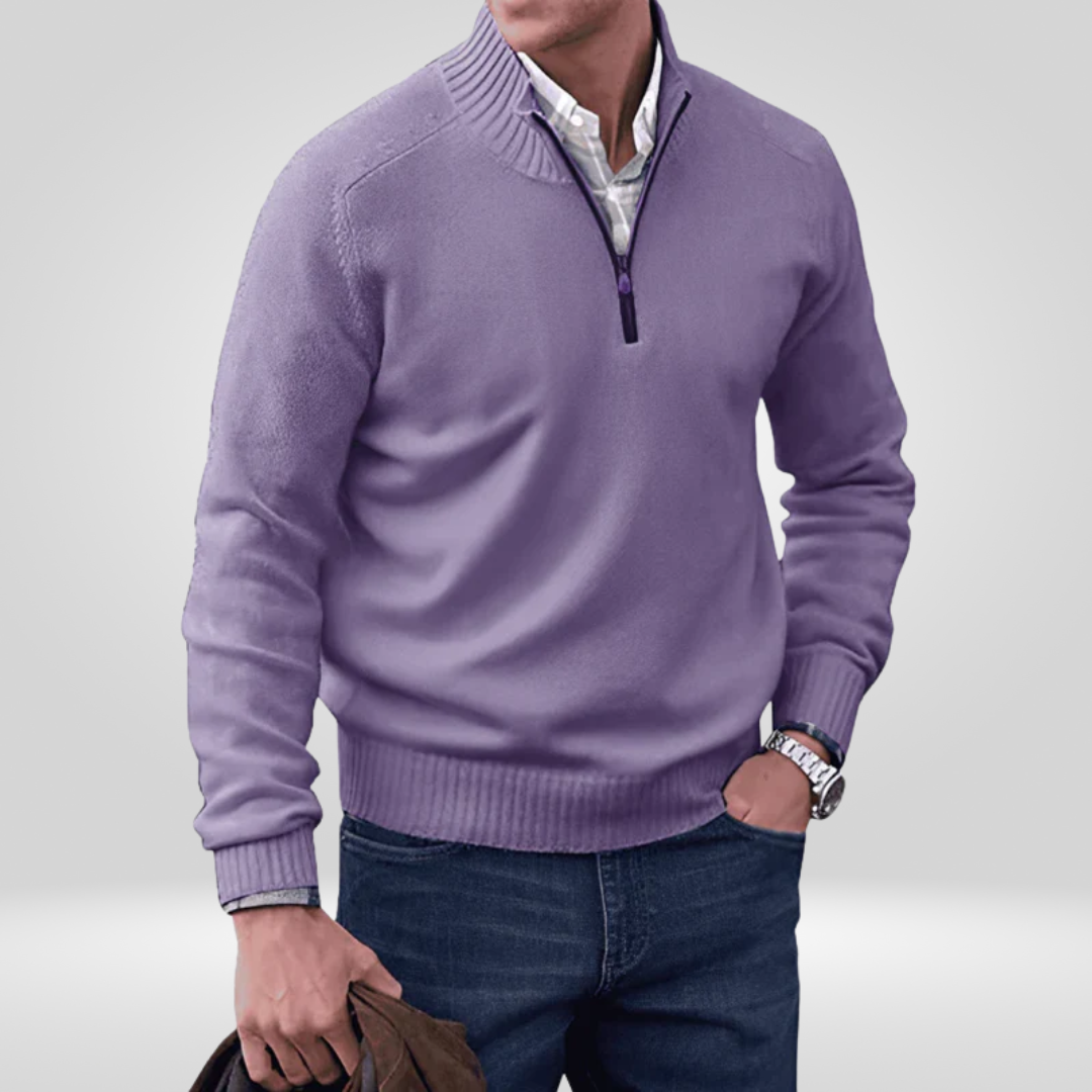 Men's Pullover with Zipper – Stylish and Comfortable Design