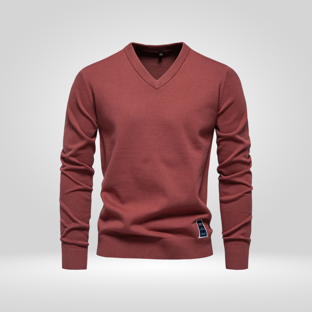 V-Neck Sweater – Soft Knitted Pullover with Timeless Style