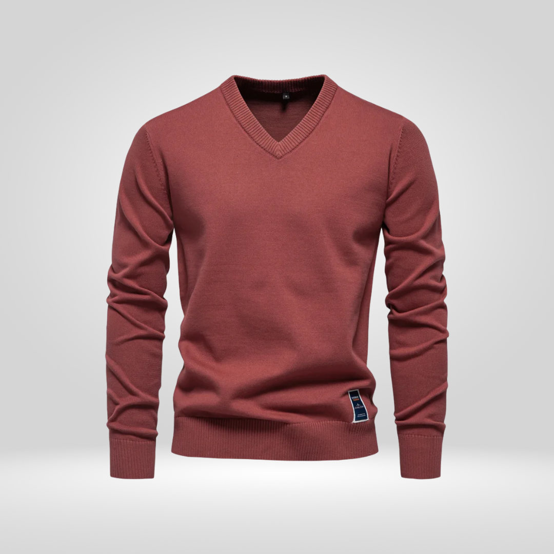 V-Neck Sweater – Soft Knitted Pullover with Timeless Style