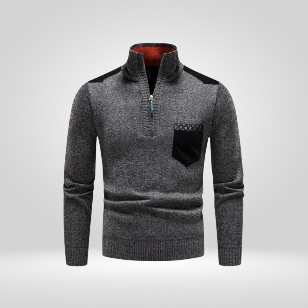 Men's Knitted Sweater – Soft Winter Pullover with Comfortable Fit
