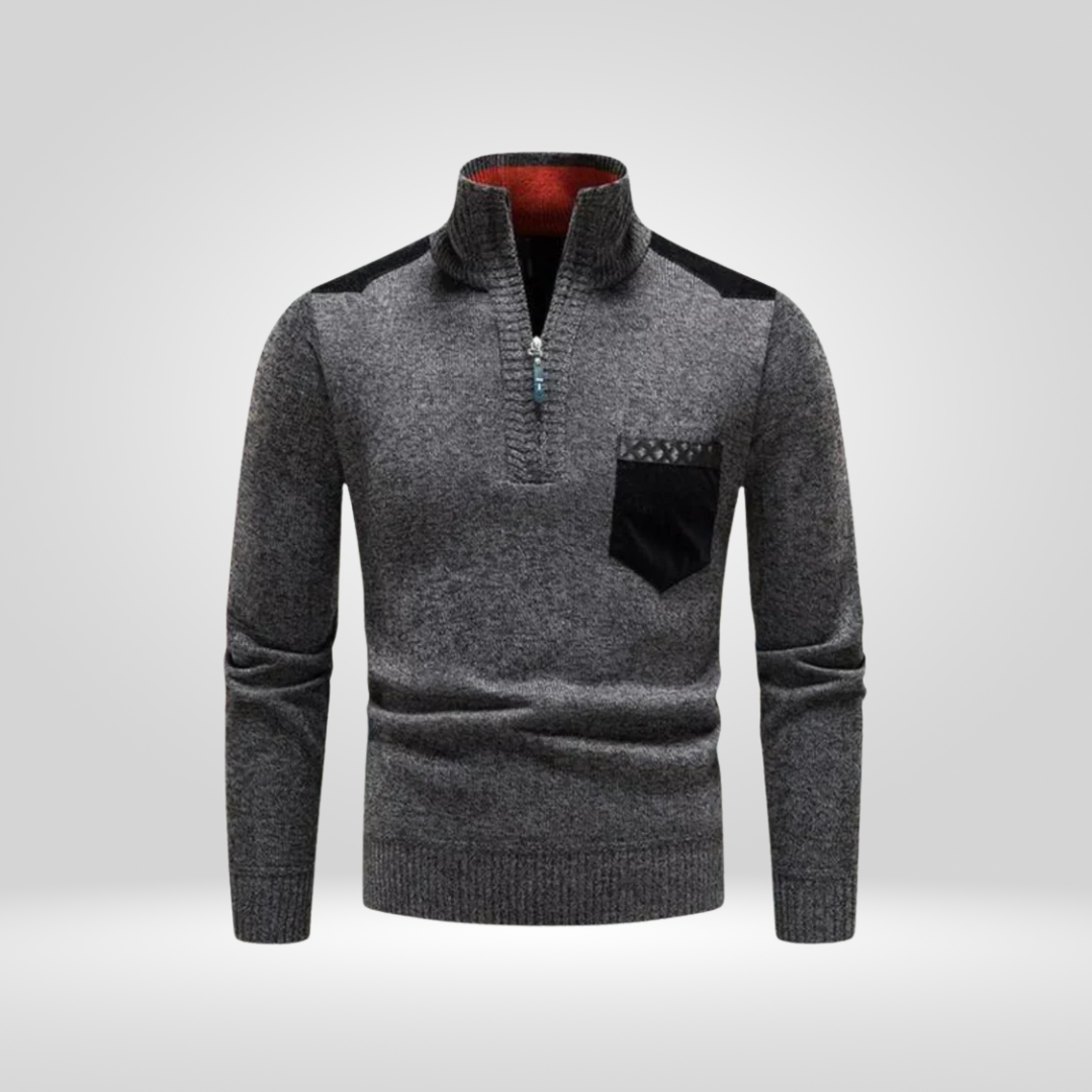 Men's Knitted Sweater – Soft Winter Pullover with Comfortable Fit