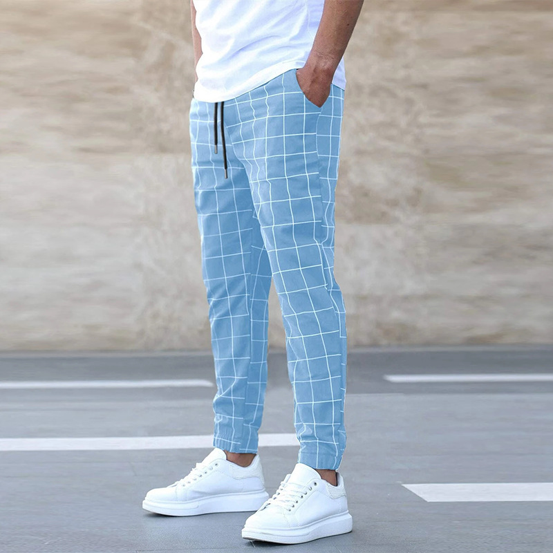 Gray Loose Fit Jogger Style Pants with Elastic Waistband for Men | Casual Wear