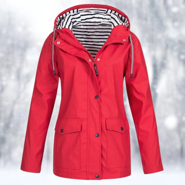 Women's Waterproof Hooded Jacket | Long Sleeve