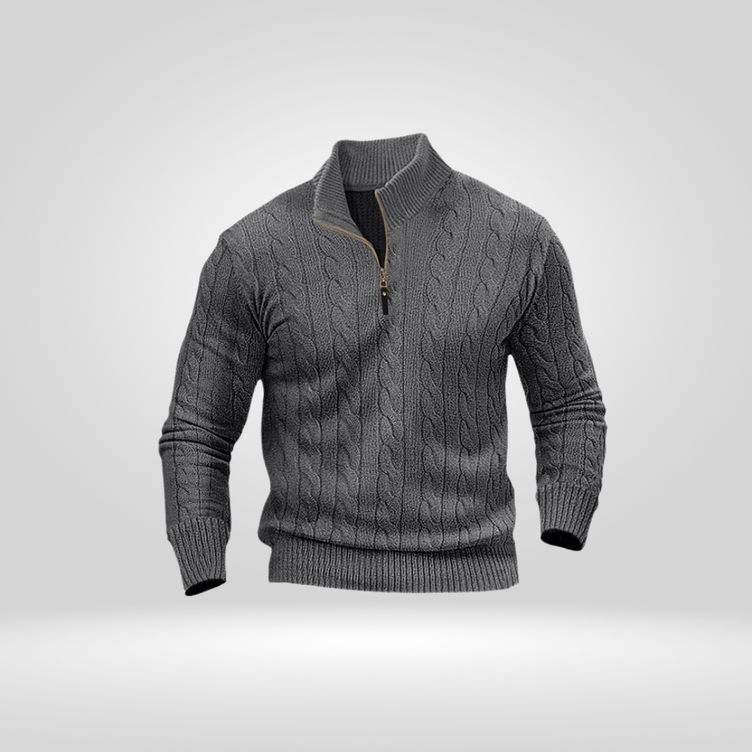 Men's Sweater – Comfortable Basic Sweater with Minimalist Design
