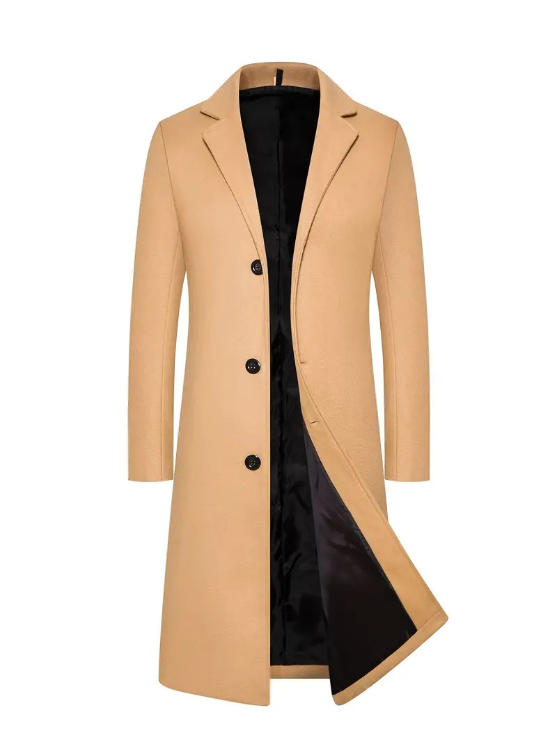 Men's Elegant Long Coat | Warm Winter Coat, Classic Style