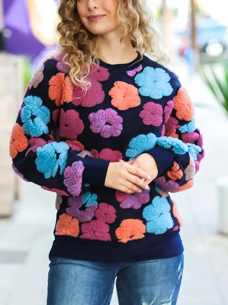 Christina™ Women's Sweater with Floral Print