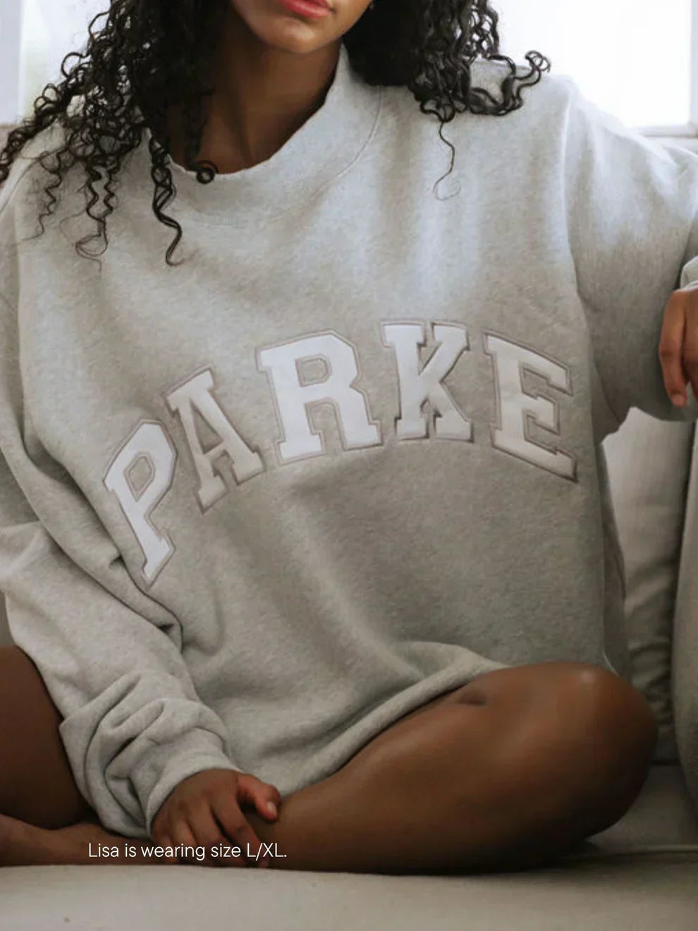 Heavyweight Fleece Varsity Sweatshirt for Men | Oversized Crewneck