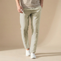 Linen Regular Fit Trousers for Men with Elasticated Waist
