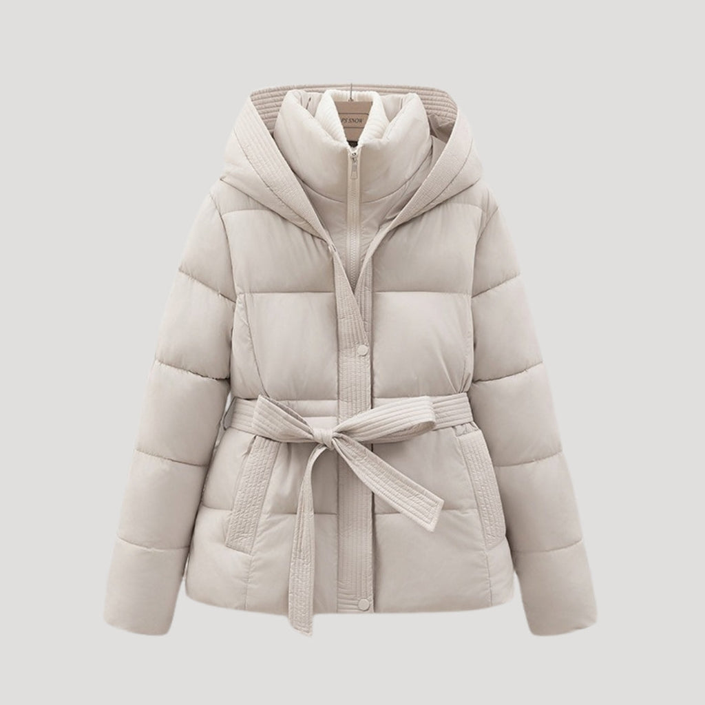 Women's Winter Coat | Quilted Belted Cut