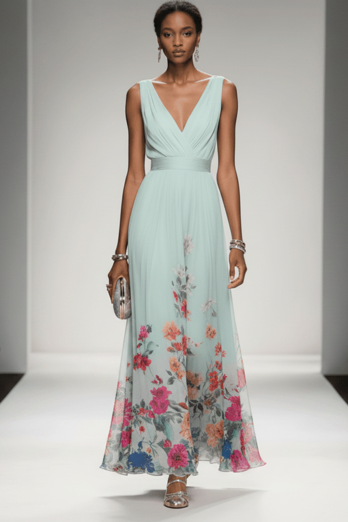 Romantic Floral Maxi Dress