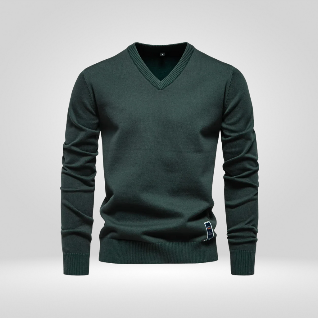 V-Neck Sweater – Soft Knitted Pullover with Timeless Style
