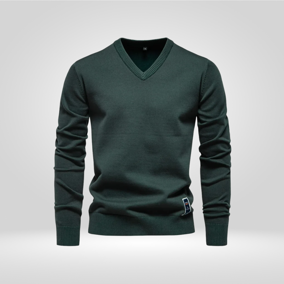 V-Neck Sweater – Soft Knitted Pullover with Timeless Style