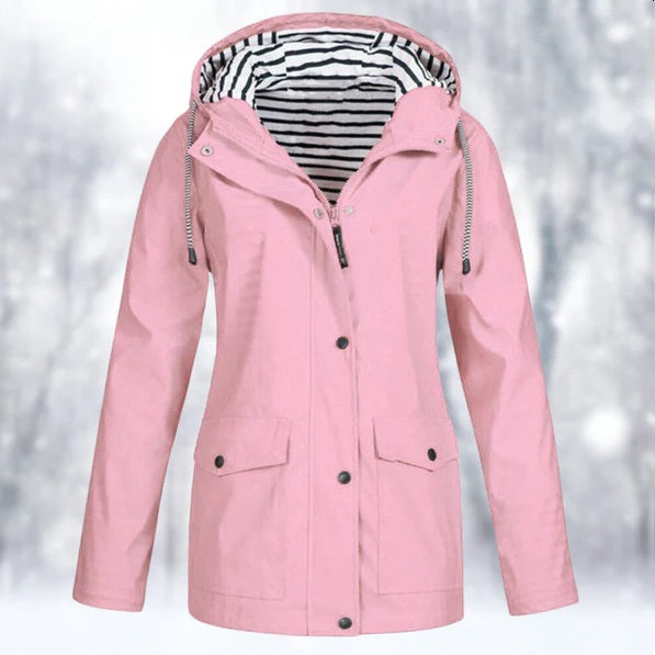 Women's Waterproof Hooded Jacket | Long Sleeve