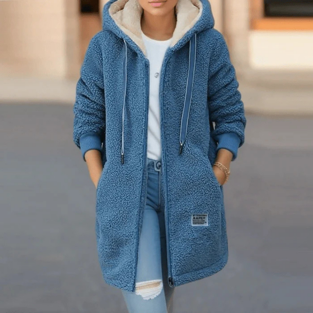 Warm Long Hooded Jacket for Women | Stylish Winter Wear