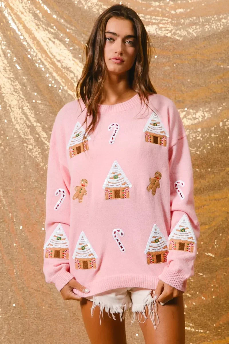 Jocelyn | Women's Winter Christmas Crew Neck Sweater
