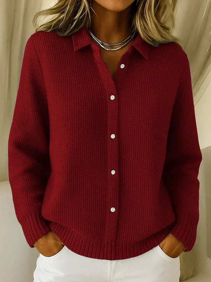 Knit Longline Button Front Cardigan Sweater for Women | Relaxed Fit Layering