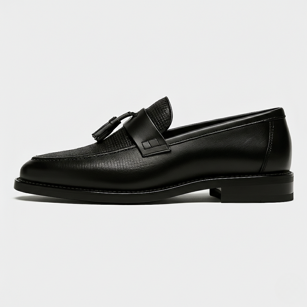 Black Brown Tassel Loafers for Men | Smart Casual Slip-On