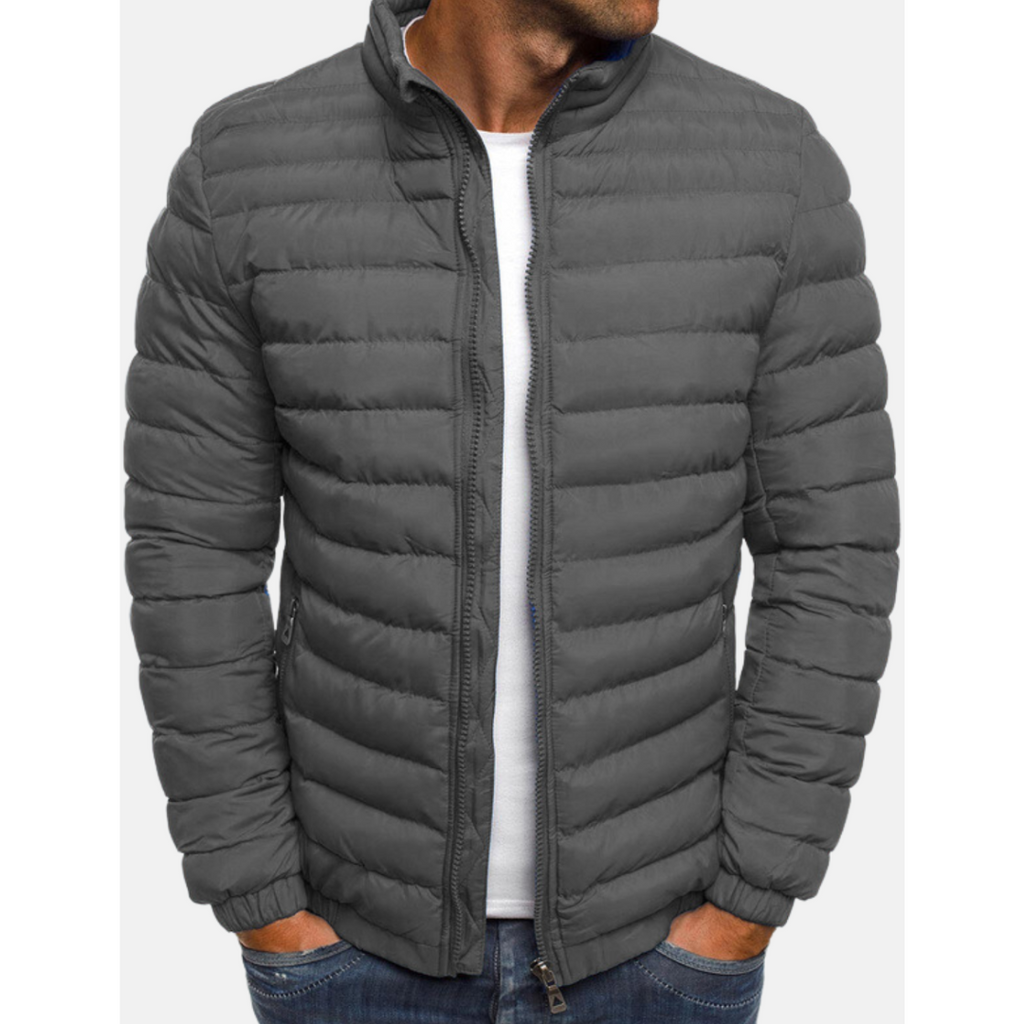 Insulated Winter Jacket with Pockets for Men | Cold Weather Outerwear