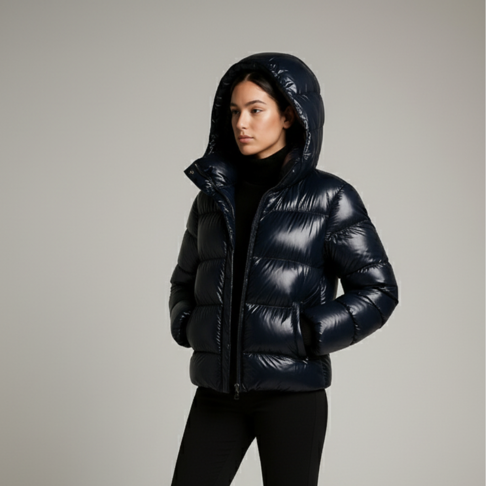 Women's Quilted Jacket | Warm Hooded Cut