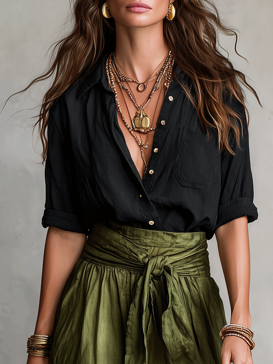 Flowy Two-Piece Set for Women | Bohemian Summer Co-ord