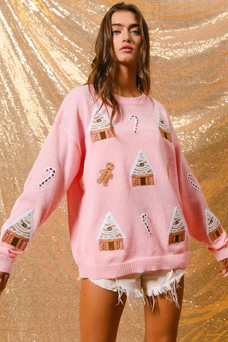 Jocelyn | Women's Winter Christmas Crew Neck Sweater