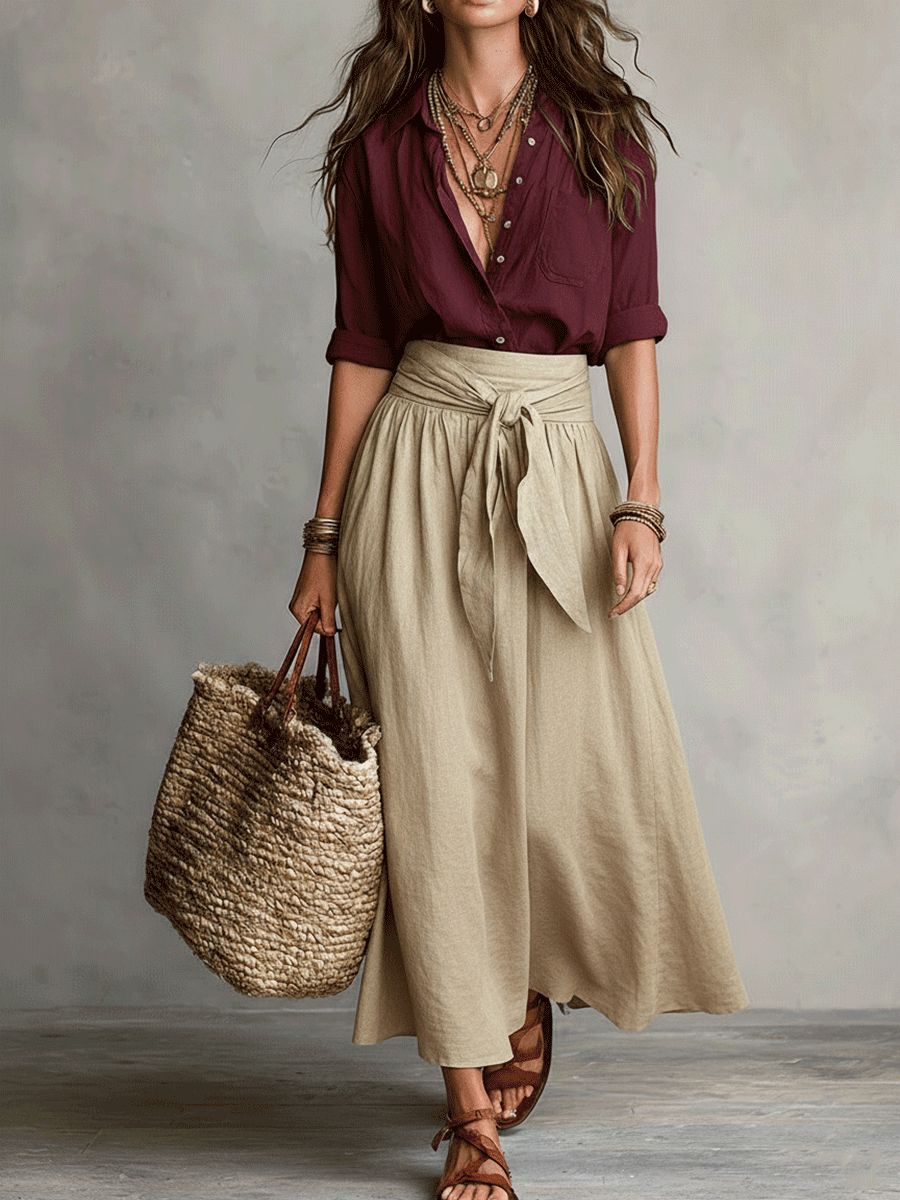 Flowy Two-Piece Set for Women | Bohemian Summer Co-ord