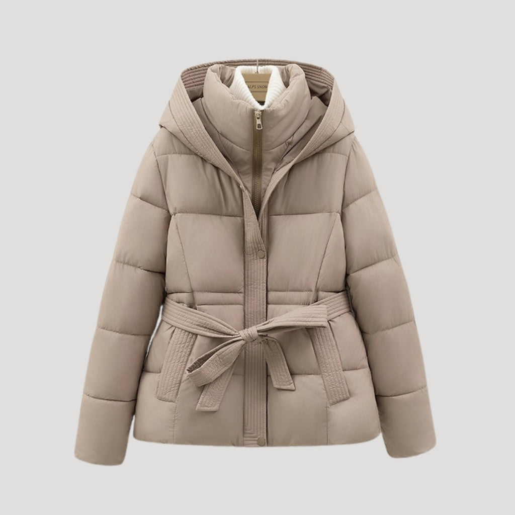 Women's Winter Coat | Quilted Belted Cut