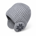 Fleece Lined Ribbed Knit Winter Beanie with Ear Flaps for Men | Stretch Fit